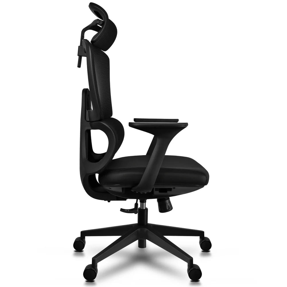OrthoSpine M1 Ergonomic Office Chair – Adjustable Lumbar & Posture Support, Mesh Back, Black
