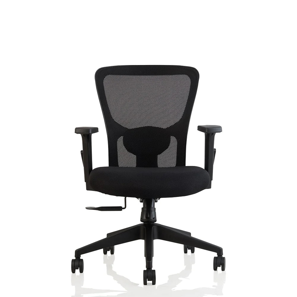 ErgoCore WFH Office Chair – Ergonomic Work From Home Mesh Chair with Lumbar Support, Black