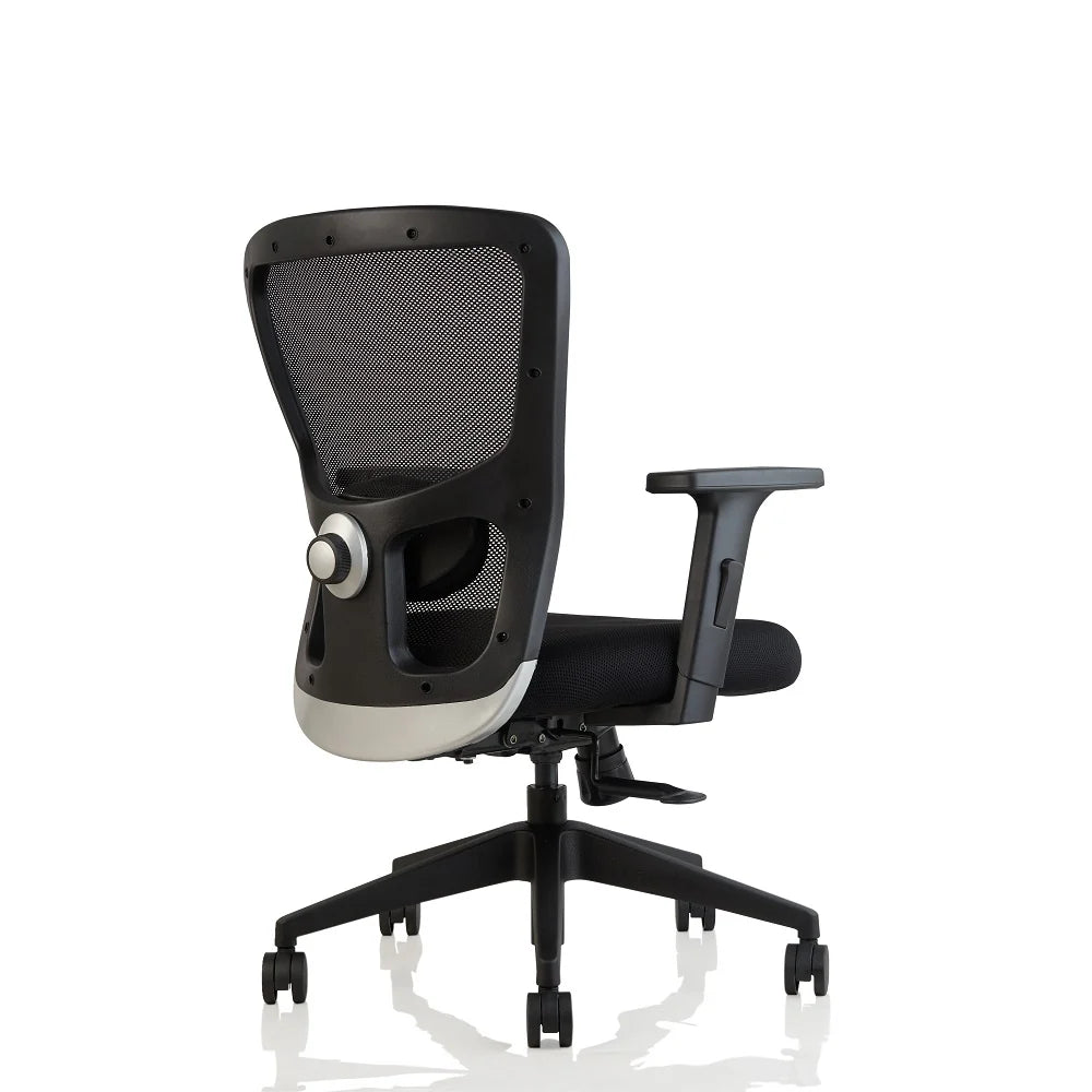 ErgoCore WFH Office Chair – Ergonomic Work From Home Mesh Chair with Lumbar Support, Black