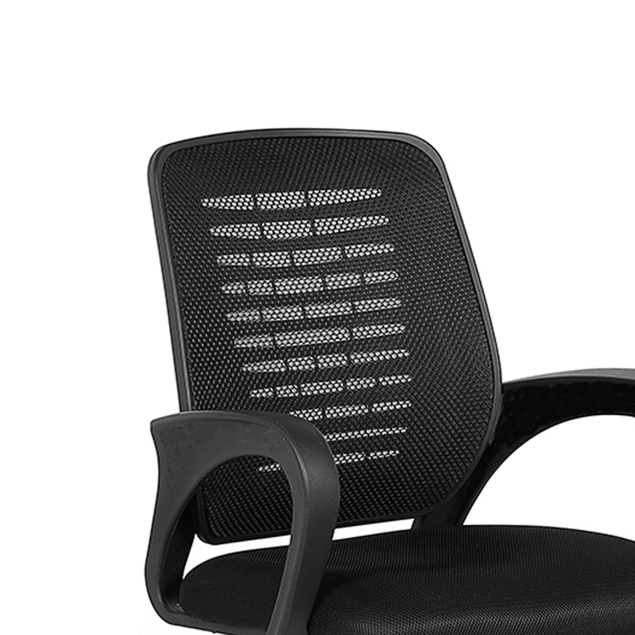Task M1 Budget Office Chair – Compact Study & Home Desk Chair with Fixed Armrests, Black
